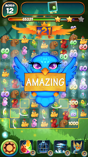 Birds 2: Free Match 3 Party - Gameplay image of android game