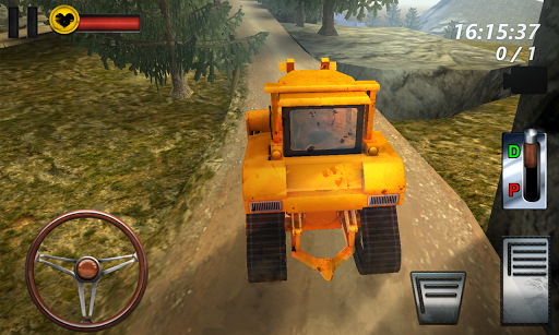 Bulldozer Drive 3D Hill Mania - Gameplay image of android game
