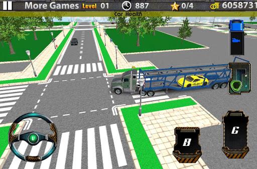 3D Car transport trailer truck - Gameplay image of android game