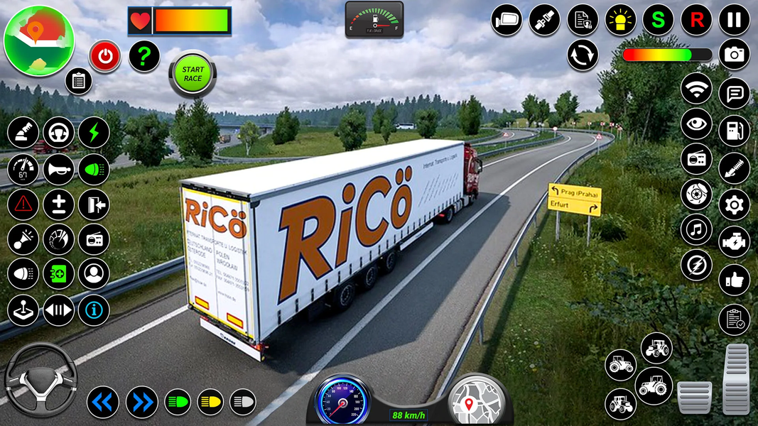 US Cargo Truck: 3D City Truck - Gameplay image of android game
