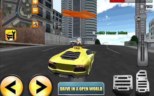 Crazy Driver Taxi Duty 3D - Gameplay image of android game