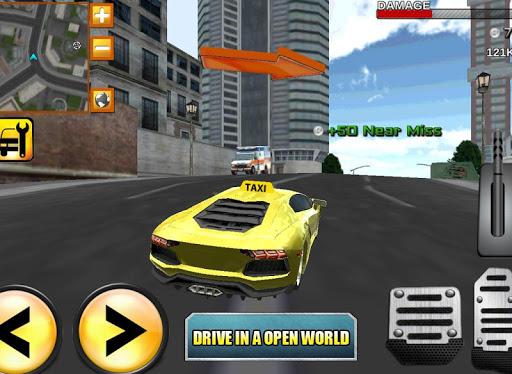 Crazy Driver Taxi Duty ۳D - عکس بازی موبایلی اندروید