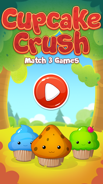 Cupcake Crush: Match 3 Games - Gameplay image of android game