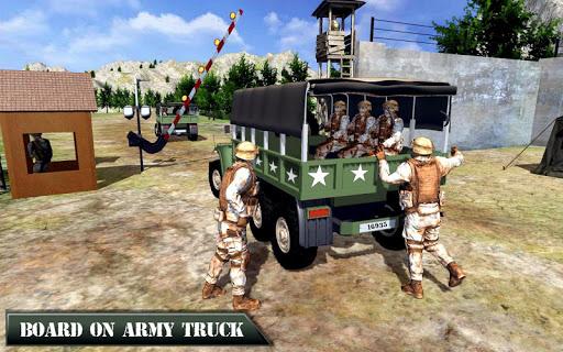 US Army Truck Sim Vehicles - Gameplay image of android game
