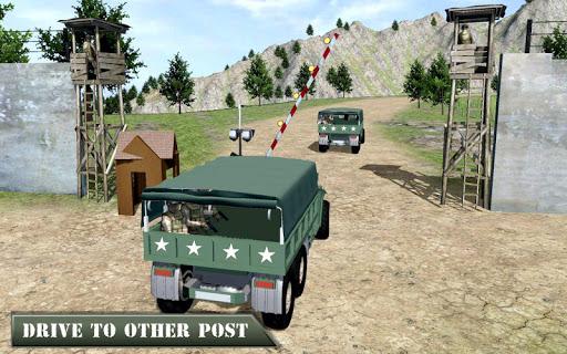US Army Truck Sim Vehicles - Gameplay image of android game