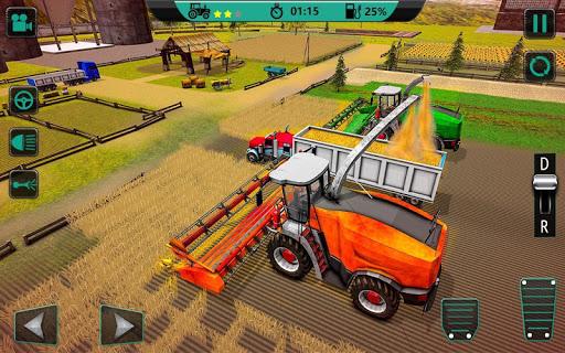 Farmer's Tractor Farming Simulator 2018 - Gameplay image of android game