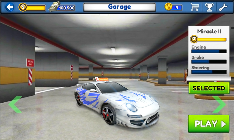 Driving School Parking 3D 2 - Gameplay image of android game