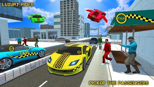 Flying Taxi Car Driving Games - Image screenshot of android app