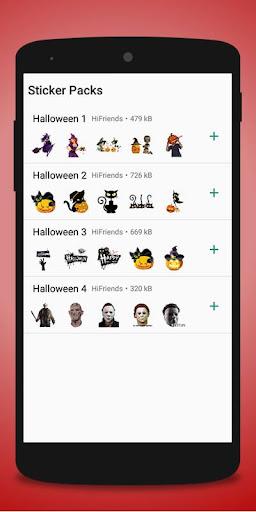 Hallowen Sticker - WhastickerA - Image screenshot of android app