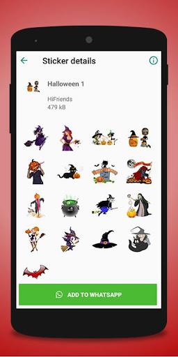 Hallowen Sticker - WhastickerA - Image screenshot of android app