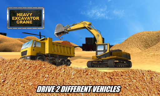 Heavy Excavator Crane Sim - Gameplay image of android game