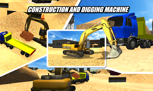 Heavy Excavator Crane Sim - Gameplay image of android game