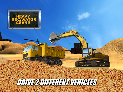Heavy Excavator Crane Sim - عکس بازی موبایلی اندروید