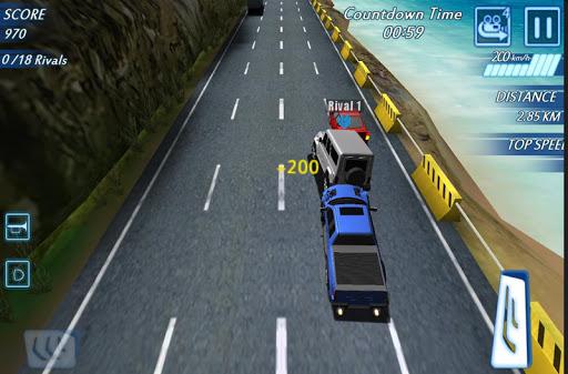 Highway racing: Traffic Rush - Gameplay image of android game