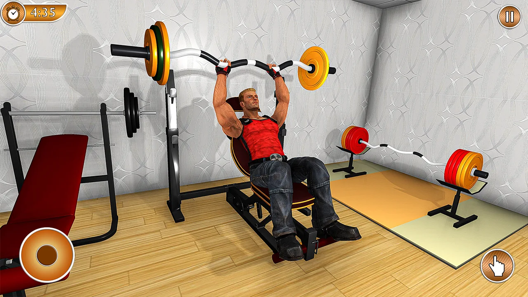 Idle Fitness Gym Workout Games - Gameplay image of android game