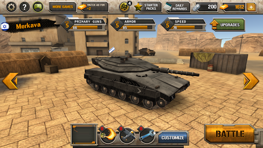 Modern Tank Force: War Hero - Gameplay image of android game