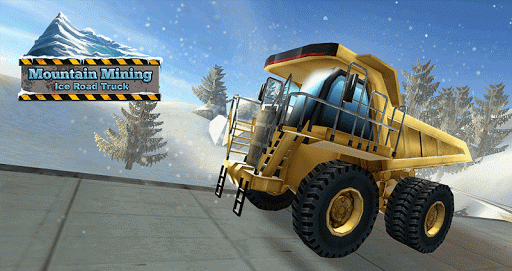 Mountain Mining Ice Road Truck - Gameplay image of android game