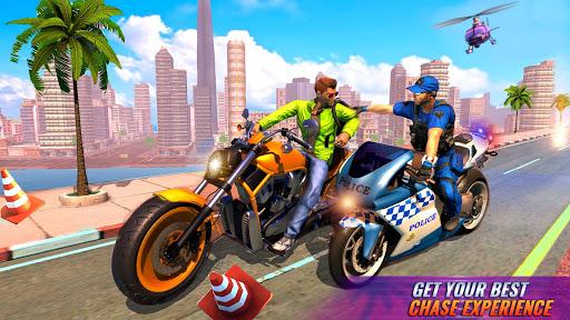 Bike Chase ۳D Police Car Games - عکس بازی موبایلی اندروید
