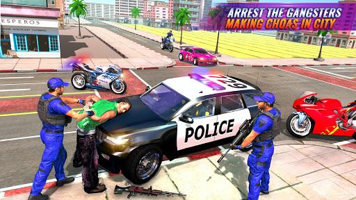 Bike Chase 3D Police Car Games - Gameplay image of android game