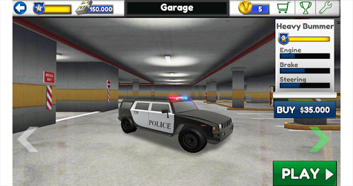 Police Parking 3D Extended 2 - Gameplay image of android game