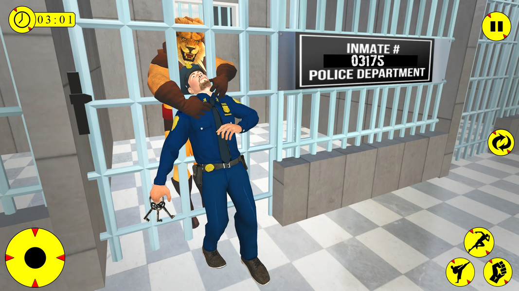 Lion Prison Escape Crime Shoot - عکس برنامه موبایلی اندروید