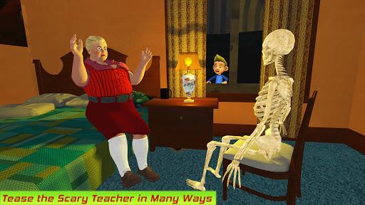 Scary School Teacher Games 3D: Hello Spooky - Gameplay image of android game