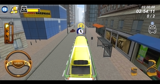 Schoolbus Parking 3D Simulator - Gameplay image of android game