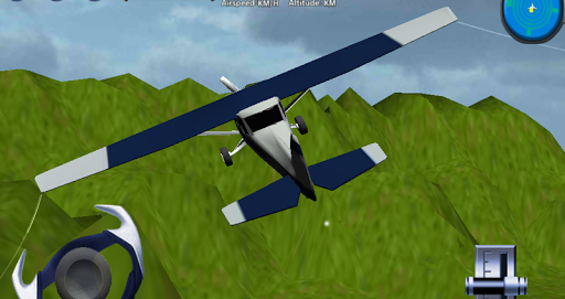 Cessna 3D flight simulator - Gameplay image of android game