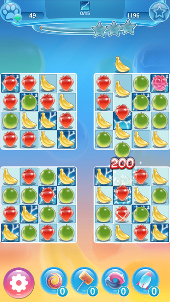 Super Icy Fruits Blast - Match - Gameplay image of android game