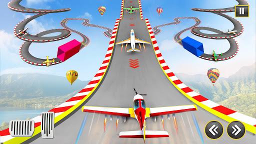 Airplane Mega Ramp Stunt Games - Gameplay image of android game