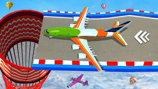 Airplane Mega Ramp Stunt Games - Gameplay image of android game