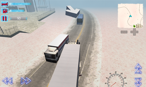 Trucker 3D Alaska Winter Roads - Image screenshot of android app