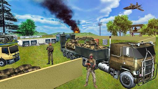 US Army Military Truck 3D 2 - Gameplay image of android game