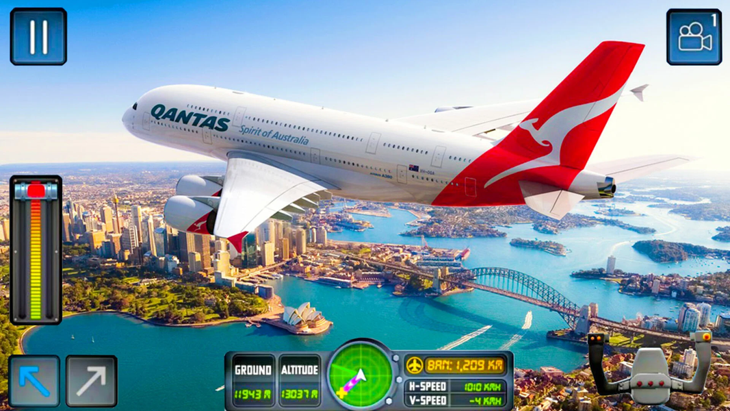 Airplane Games Simulator ۲۰۲۳ - عکس بازی موبایلی اندروید