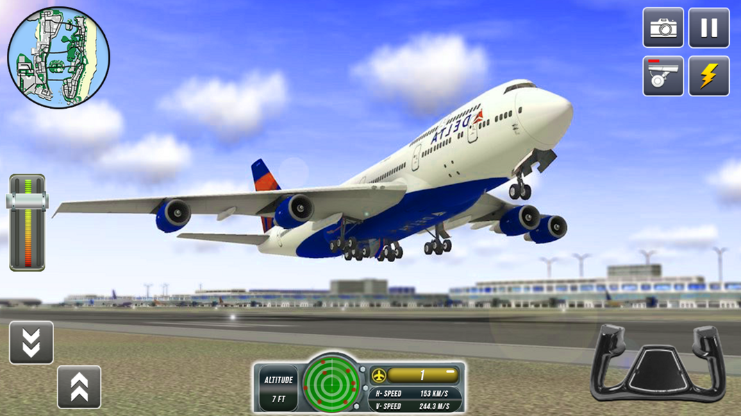 Airplane Games Simulator ۲۰۲۳ - عکس بازی موبایلی اندروید