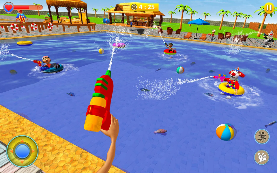 Water Shooting Game Battle 3D - Gameplay image of android game