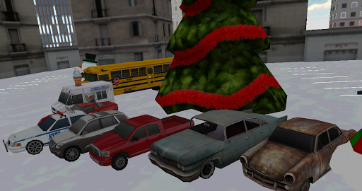 Car winter parking - 3D game - Gameplay image of android game