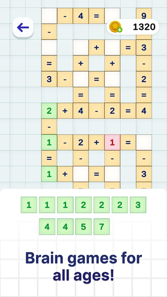Math Crossword – Endless Fun - Gameplay image of android game