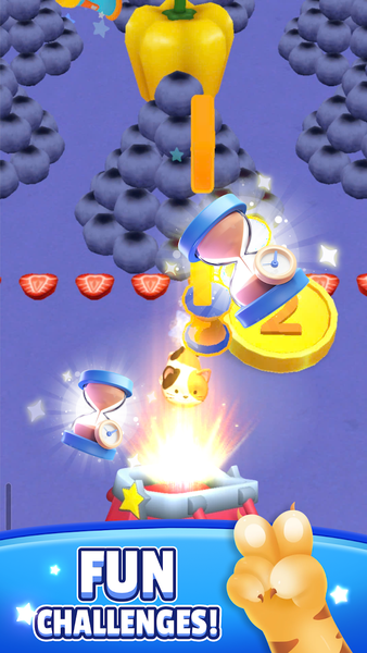 Mew Nom Nom: Cat Game - Gameplay image of android game