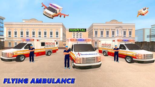 Flying Ambulance Rescue Game - عکس برنامه موبایلی اندروید