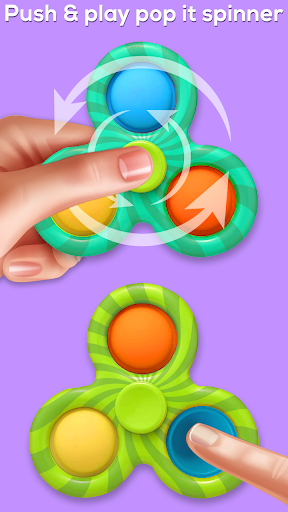 pop it 3D fidget spinner toys - Gameplay image of android game
