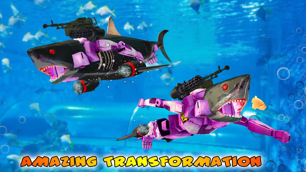 Shark Robot Transformation - Image screenshot of android app