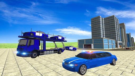 US Police Limo Car ATV Quad - Gameplay image of android game