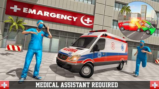 Police Rescue Ambulance Games - Gameplay image of android game