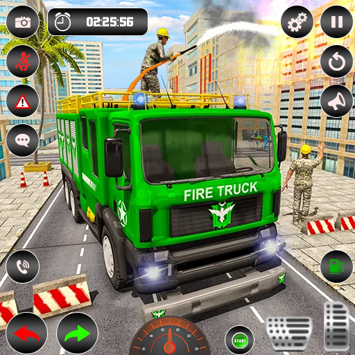 Emergency Fire Truck Game - Gameplay image of android game