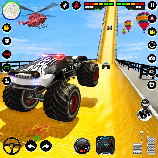 Monster Truck Off Roading Game - Gameplay image of android game