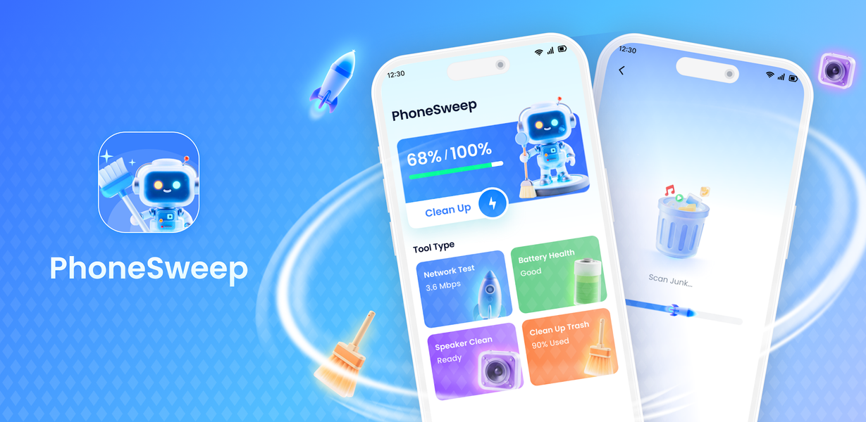 PhoneSweep - Cleanup Tool - عکس برنامه موبایلی اندروید