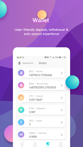 ViaBTC-Crypto Mining Pool - عکس برنامه موبایلی اندروید