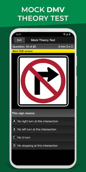 Drivers Ed: US Driving Test - Image screenshot of android app