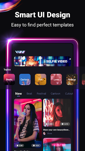 Vibe: Music Video Maker, Effect, No Skill Need - عکس برنامه موبایلی اندروید